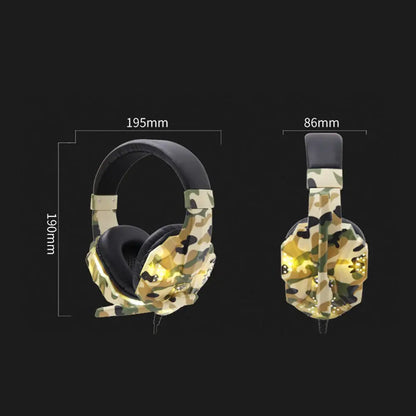 Wired Gaming Headset with Mic & LED (2 colours available)