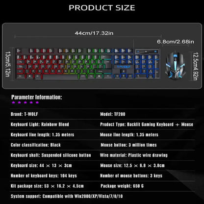 Wired Keyboard & Mouse Set