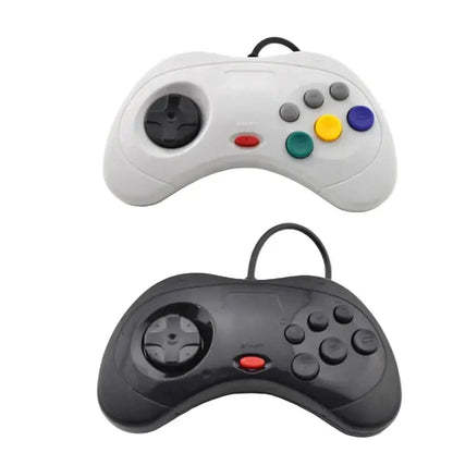 Wired Sega Saturn Controller – Classic USB Gamepad (available in Black & White)
