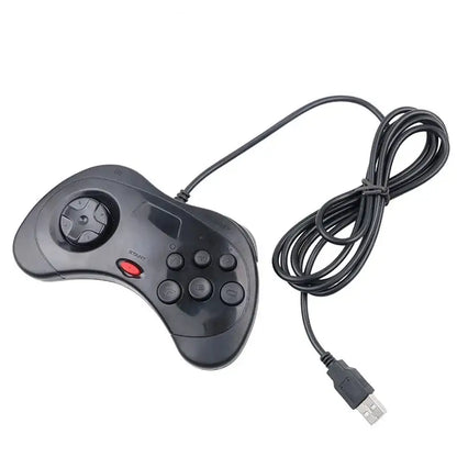 Wired Sega Saturn Controller – Classic USB Gamepad (available in Black & White)