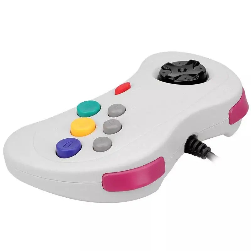 Wired Sega Saturn Controller – Classic USB Gamepad (available in Black & White)