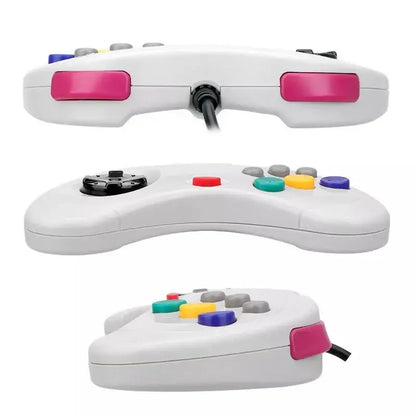 Wired Sega Saturn Controller – Classic USB Gamepad (available in Black & White)
