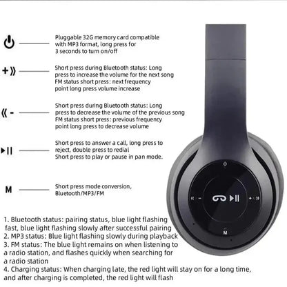 Wireless Bluetooth Headphones – Mic, Noise Cancelling (available in 5 colours)