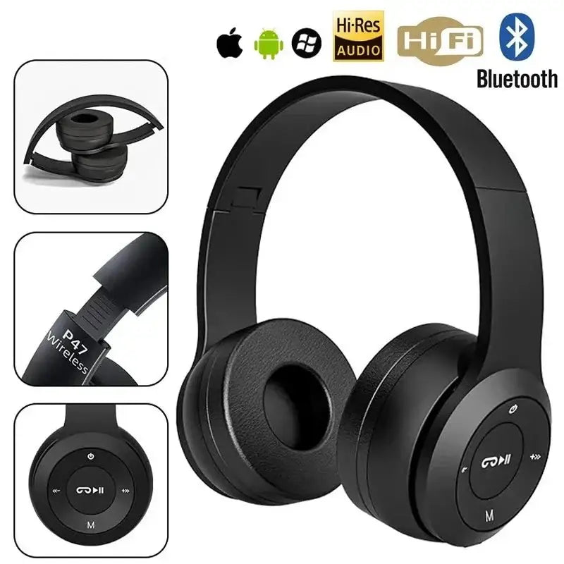 Wireless Bluetooth Headphones – Mic, Noise Cancelling (available in 5 colours)
