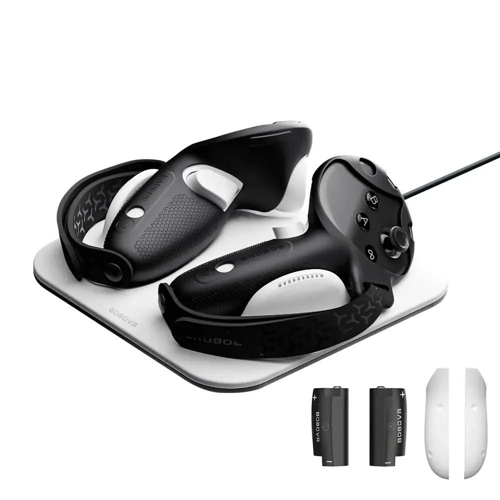 Wireless Charging Dock + G3 Controller Grips for Meta Quest 3/3S