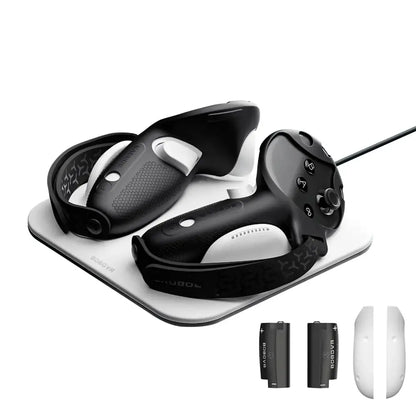 Wireless Charging Dock + G3 Controller Grips for Meta Quest 3/3S
