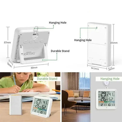 Wireless Indoor-Outdoor Weather Station with Remote Sensor (available in Black & White)