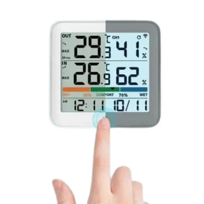 Wireless Indoor-Outdoor Weather Station with Remote Sensor (available in Black & White)