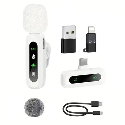 Wireless Lavalier Mic for iPhone, Android & PC (available in different sets)