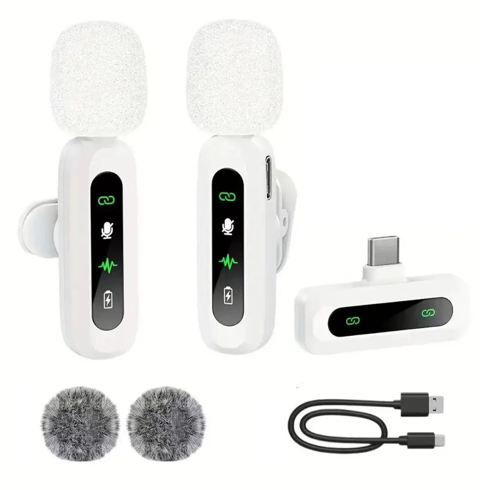 Wireless Lavalier Mic for iPhone, Android & PC (available in different sets)