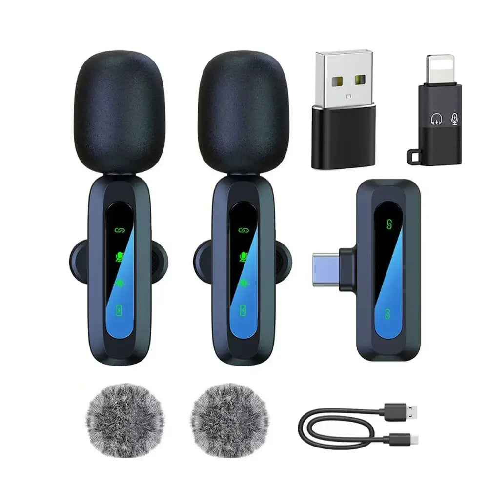 Wireless Lavalier Mic for iPhone, Android & PC (available in different sets)