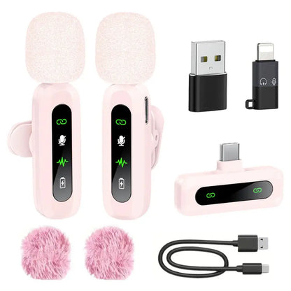 Wireless Lavalier Mic for iPhone, Android & PC (available in different sets)