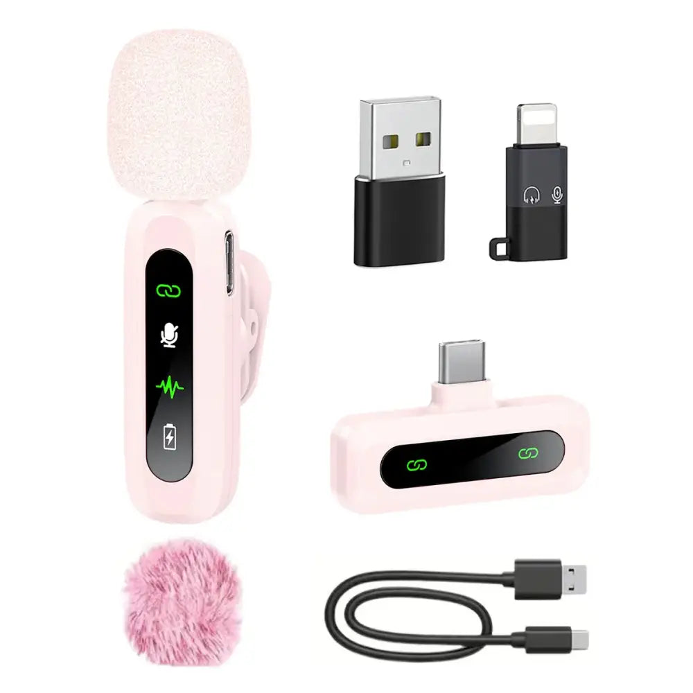 Wireless Lavalier Mic for iPhone, Android & PC (available in different sets)