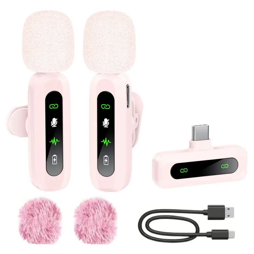 Wireless Lavalier Mic for iPhone, Android & PC (available in different sets)