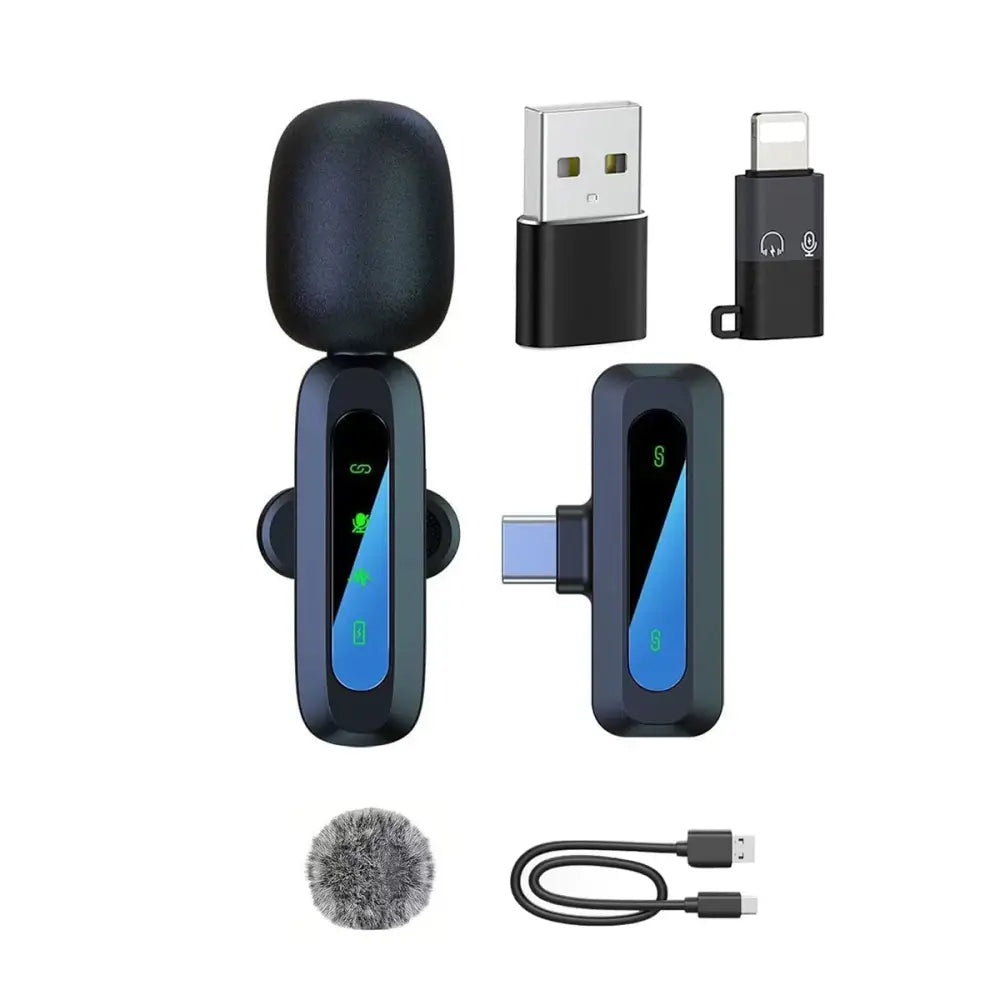 Wireless Lavalier Mic for iPhone, Android & PC (available in different sets)