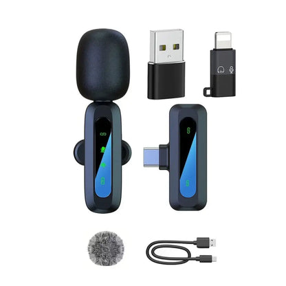 Wireless Lavalier Mic for iPhone, Android & PC (available in different sets)
