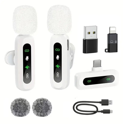Wireless Lavalier Mic for iPhone, Android & PC (available in different sets)