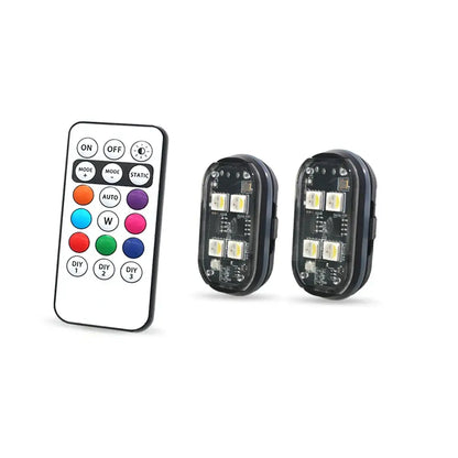 Wireless LED Strobe Lights – 8-Color Rechargeable Anti-Collision Warning Lights