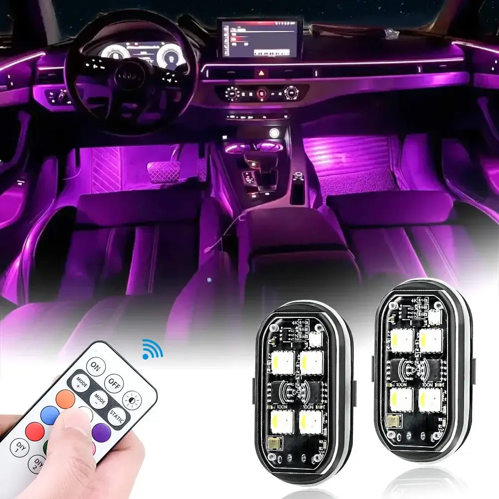 Wireless LED Strobe Lights – 8-Color Rechargeable Anti-Collision Warning Lights