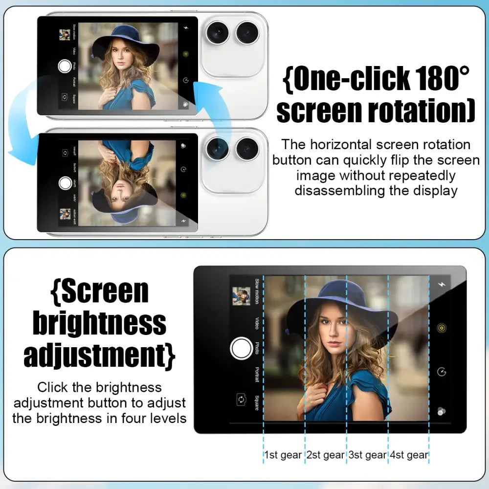 Wireless Selfie Monitor Screen for iPhone & Android