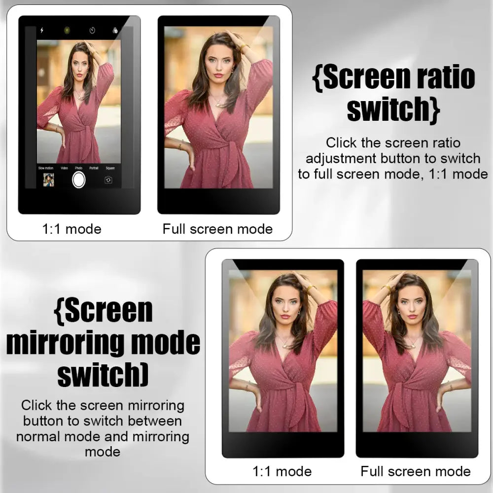 Wireless Selfie Monitor Screen for iPhone & Android