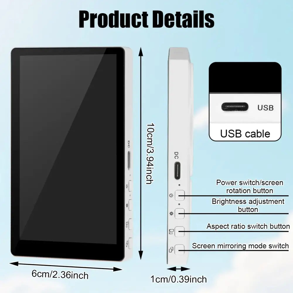 Wireless Selfie Monitor Screen for iPhone & Android