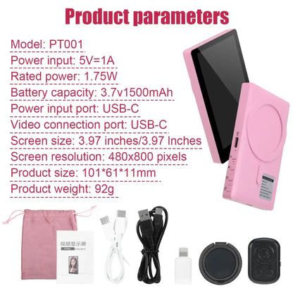 Wireless Selfie Monitor Screen for iPhone & Android