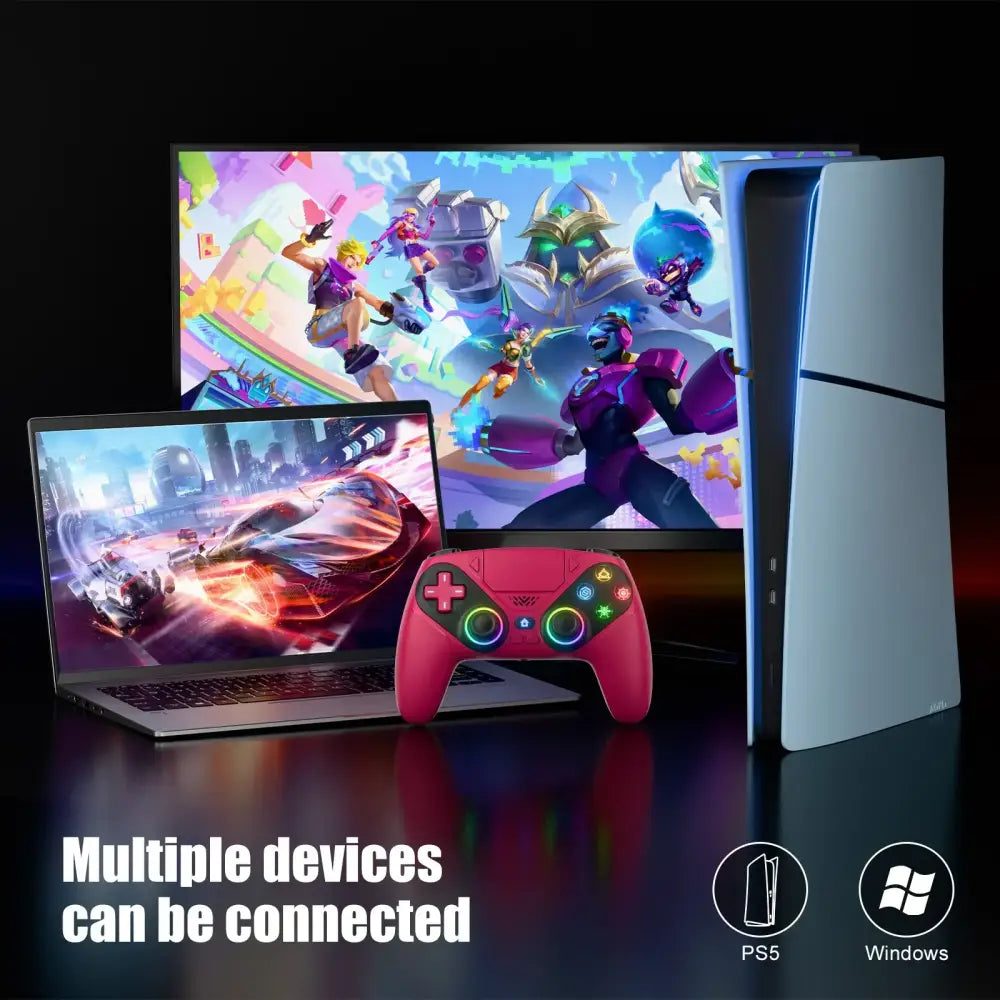 Wireless RGB Controller for PS5/PS5 Pro/PC (4 colours available)