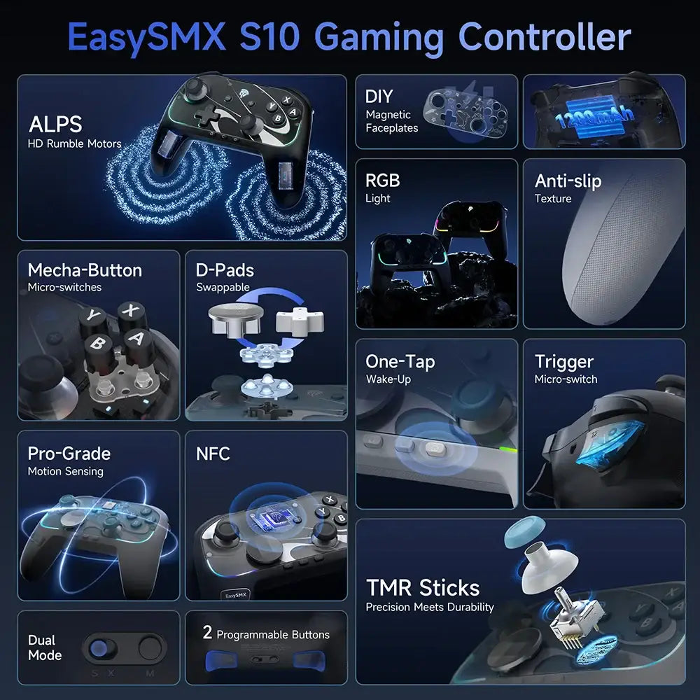 Wireless RGB Gamepad (available in Black & White)