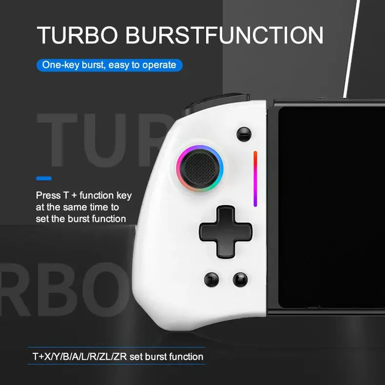 Wireless RGB Joy-Pad – Switch/Lite/OLED (available in 5 colours)