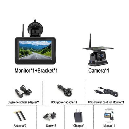Wireless Solar – 5" Rear View Monitor