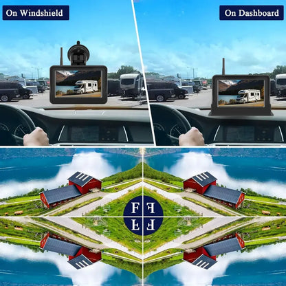 Wireless Solar – 5" Rear View Monitor