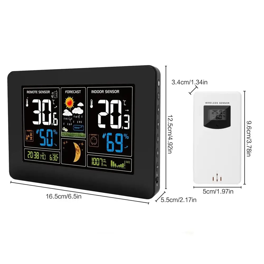 Wireless Weather Station with LCD Display & Clock