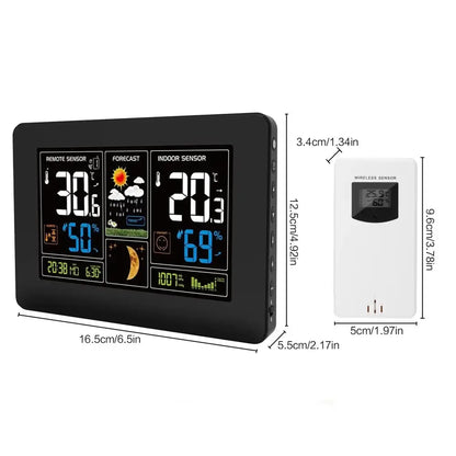 Wireless Weather Station with LCD Display & Clock