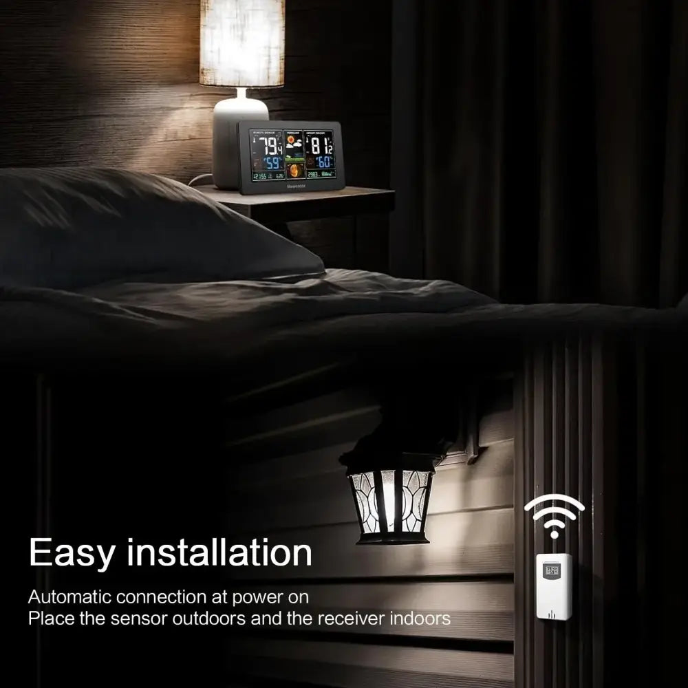 Wireless Weather Station with LCD Display & Clock