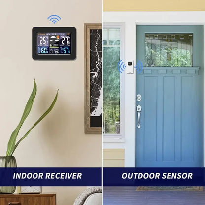 Wireless Weather Station with LCD Display & Clock