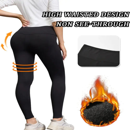 Women's Fleece-Lined Thermal Leggings – High-Waisted (5-Pack)