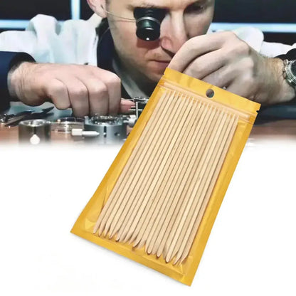 Wooden Watch Cleaning Sticks