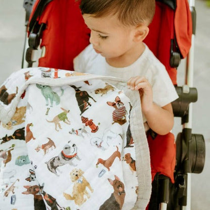 Little Unicorn Cotton Muslin Baby Blanket