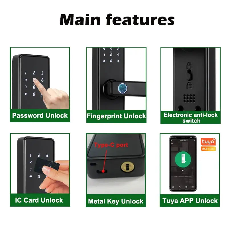 RAYKUBE K20 Biometric Fingerprint Door Lock