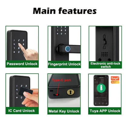 RAYKUBE K20 Biometric Fingerprint Door Lock
