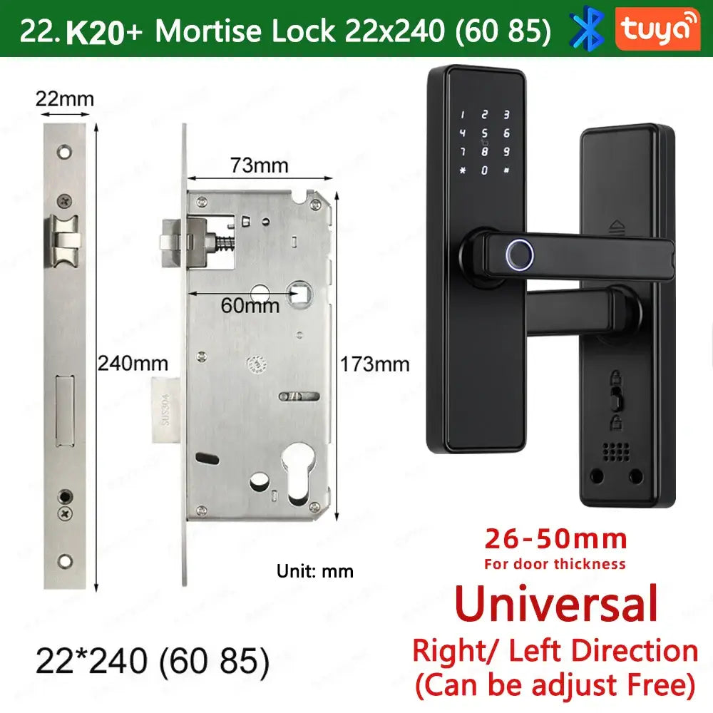 RAYKUBE K20 Biometric Fingerprint Door Lock