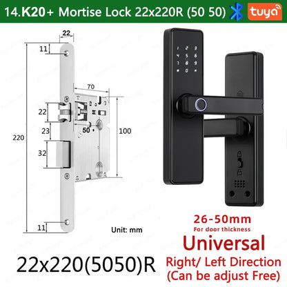 RAYKUBE K20 Biometric Fingerprint Door Lock