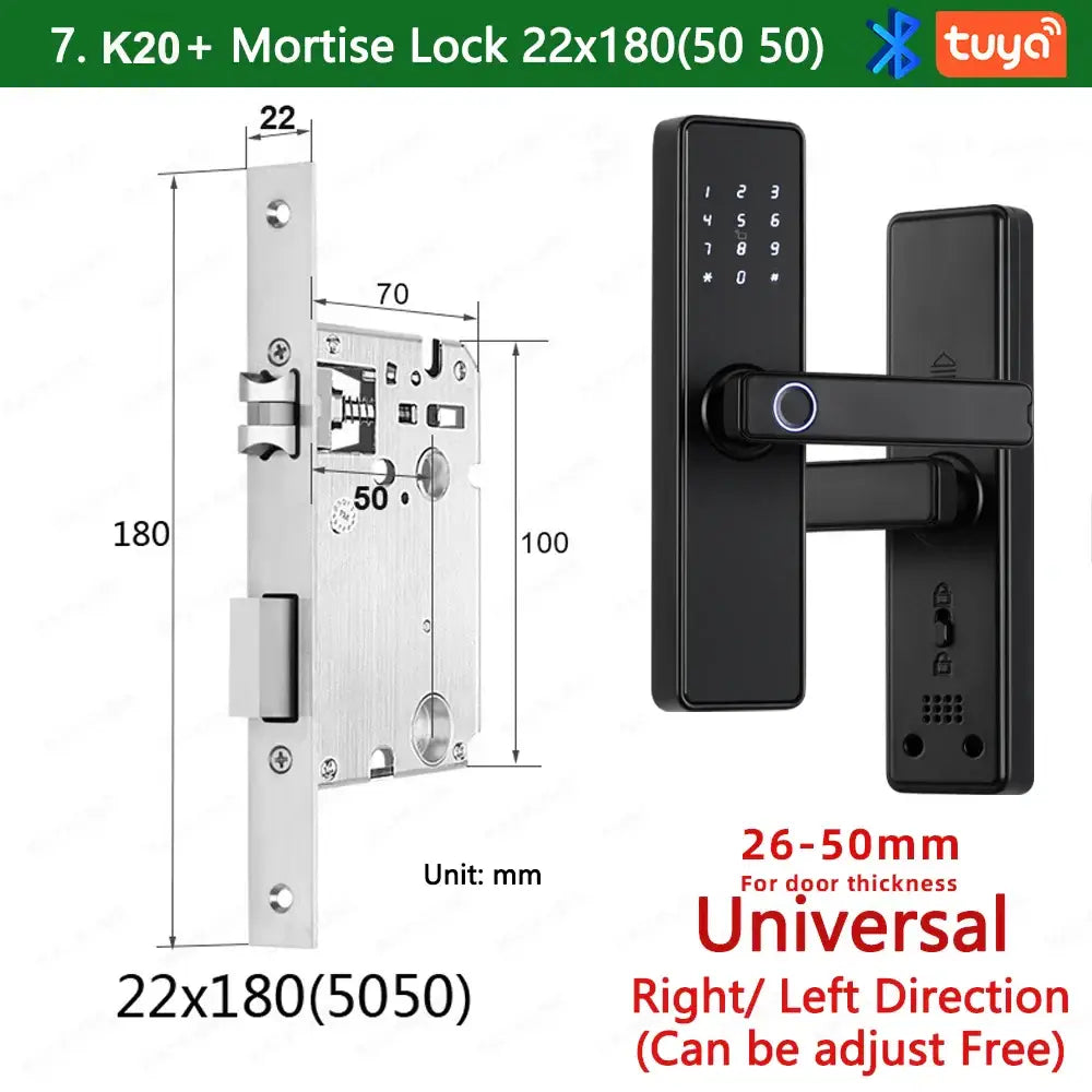 RAYKUBE K20 Biometric Fingerprint Door Lock
