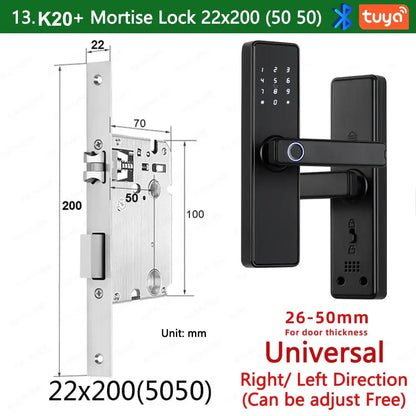 RAYKUBE K20 Biometric Fingerprint Door Lock