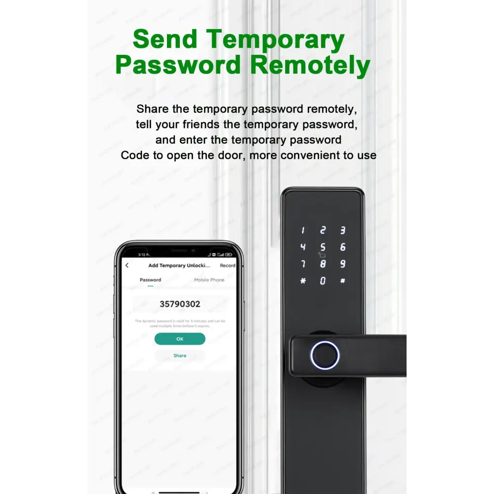 RAYKUBE K20 Biometric Fingerprint Door Lock