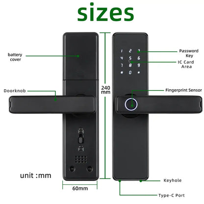 RAYKUBE K20 Biometric Fingerprint Door Lock