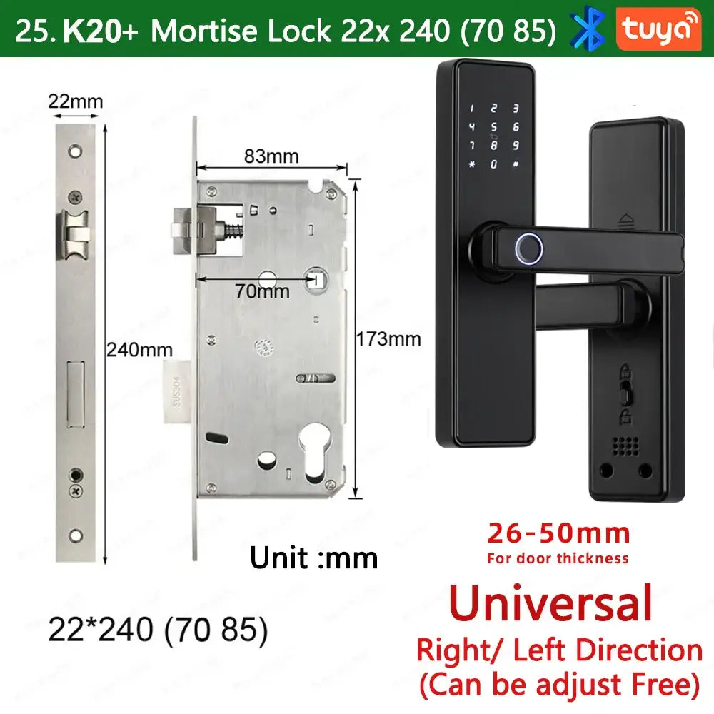 RAYKUBE K20 Biometric Fingerprint Door Lock