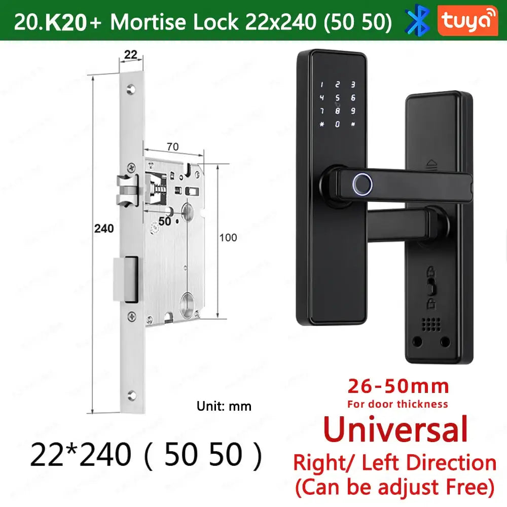 RAYKUBE K20 Biometric Fingerprint Door Lock