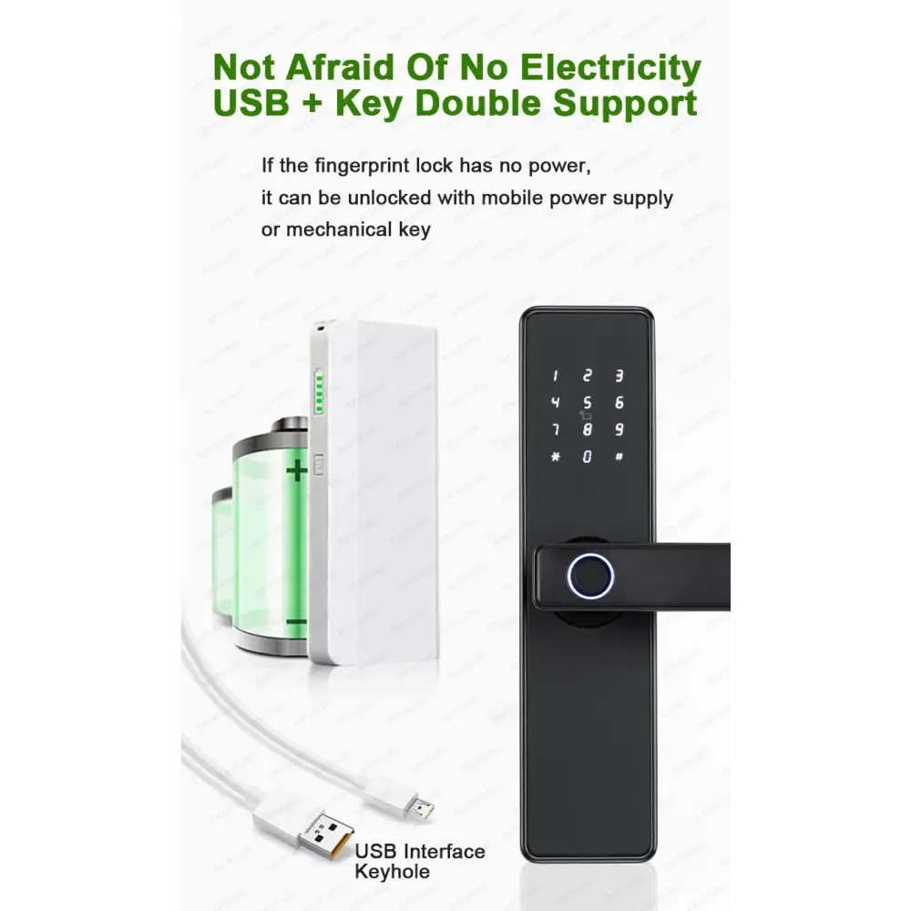 RAYKUBE K20 Biometric Fingerprint Door Lock